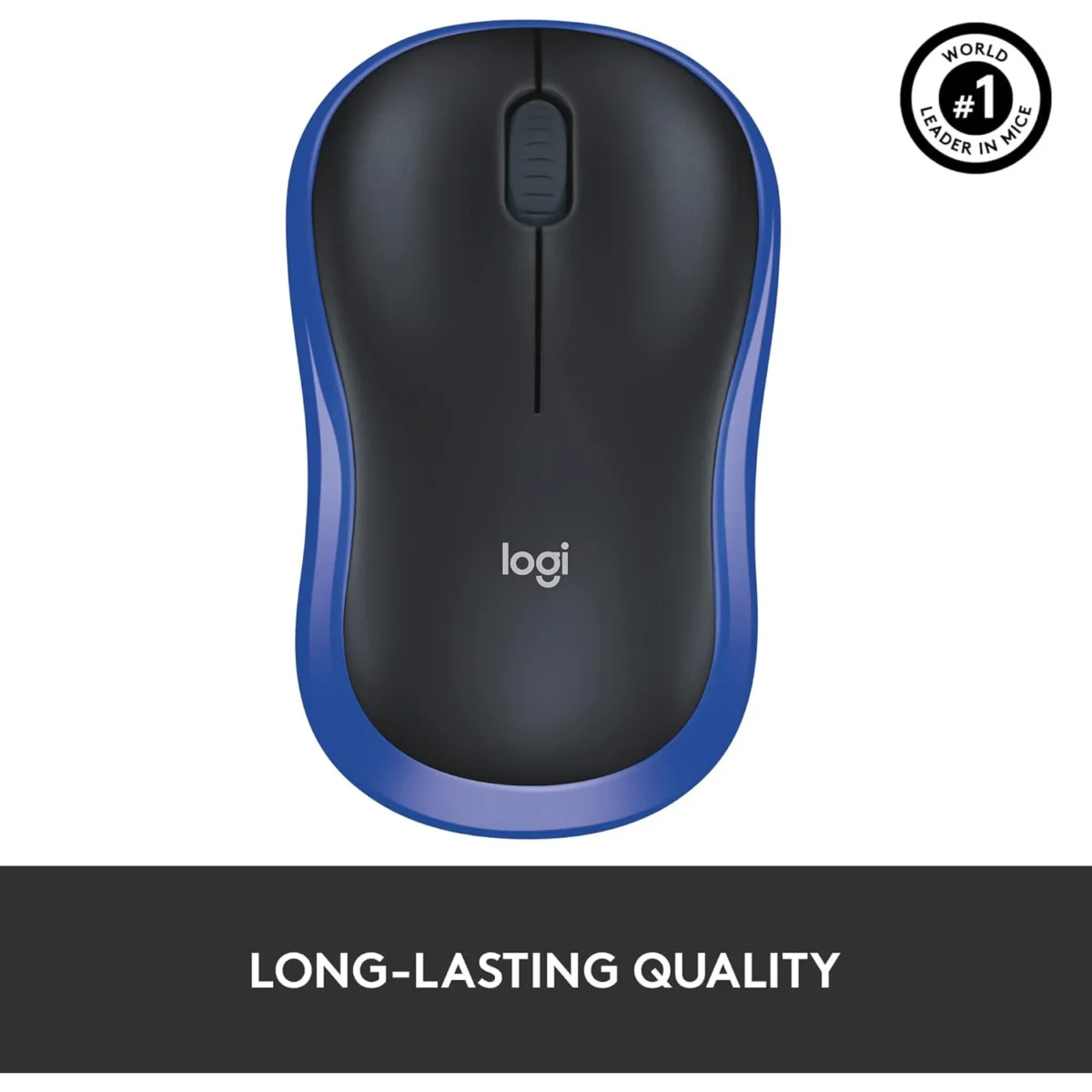 Logitech M185 Wireless Mouse (Blue)