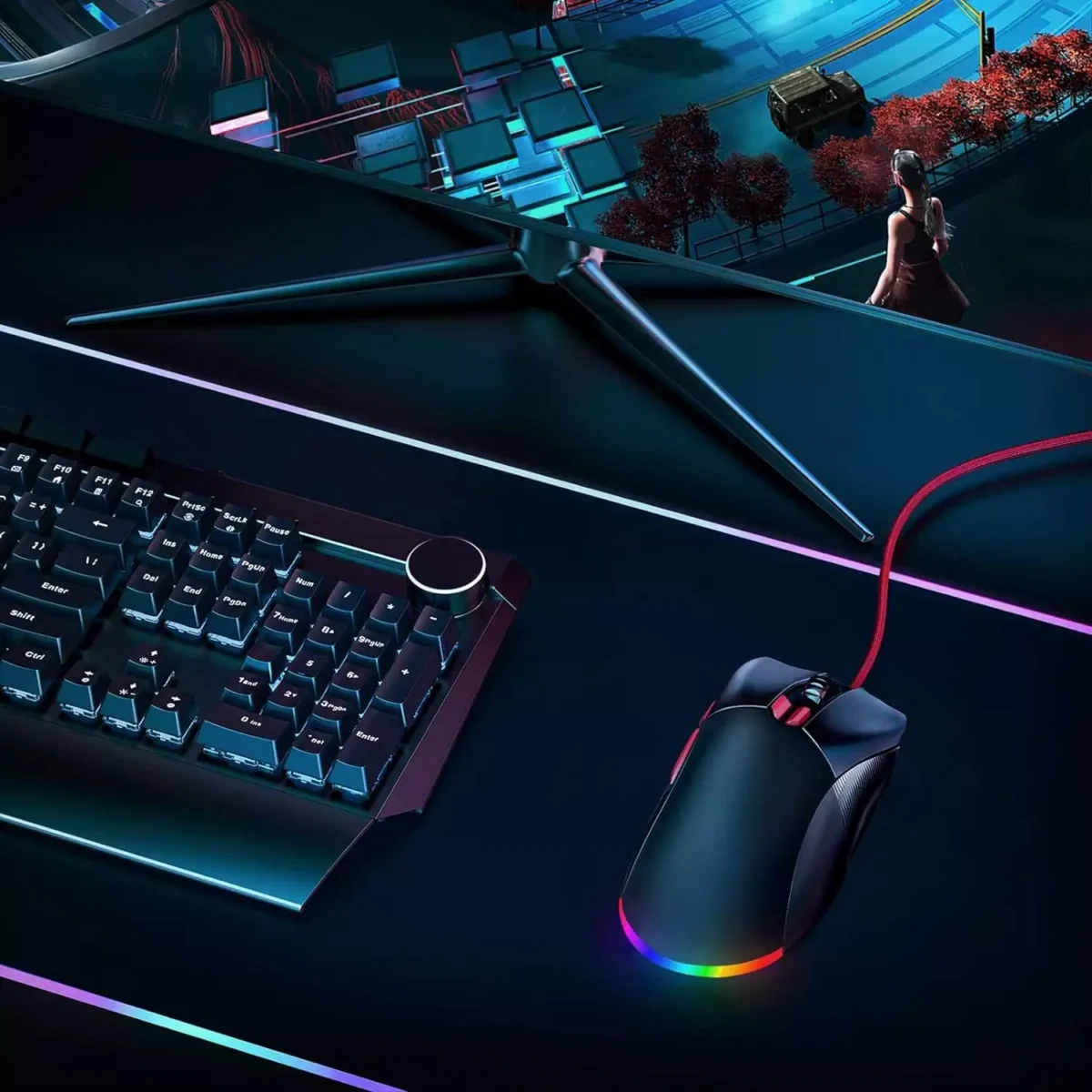 MONSTER AIRMARS KM4S RGB Gaming Mouse - Optical Sensor 16,000 DPI