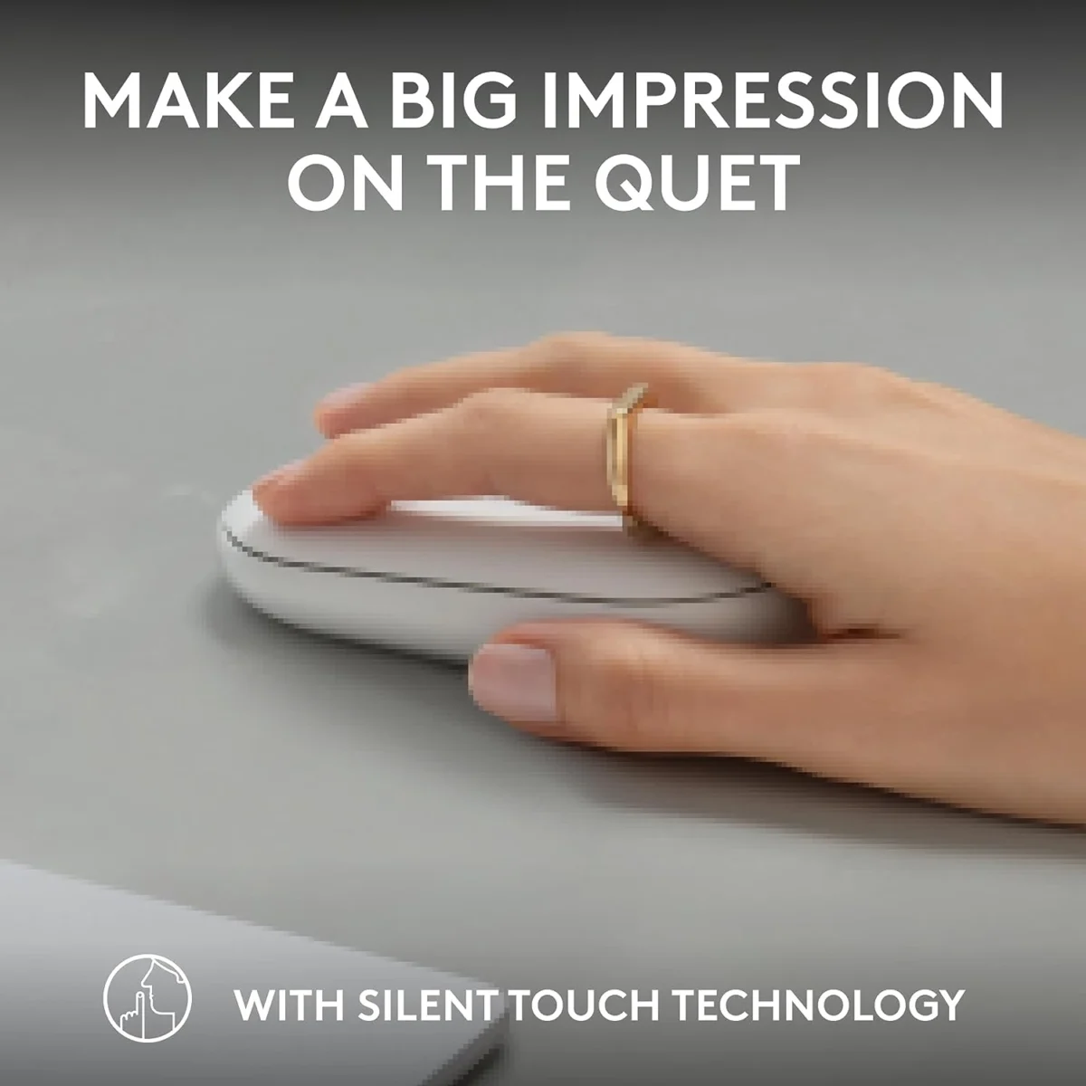 Logitech Pebble Mouse 2 M350s Slim Bluetooth Wireless Mouse (Off White)
