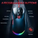 MONSTER AIRMARS KM4S RGB Gaming Mouse - Optical Sensor 16,000 DPI