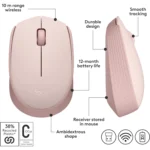 Logitech M171 WIRELESS MOUSE (Rose)