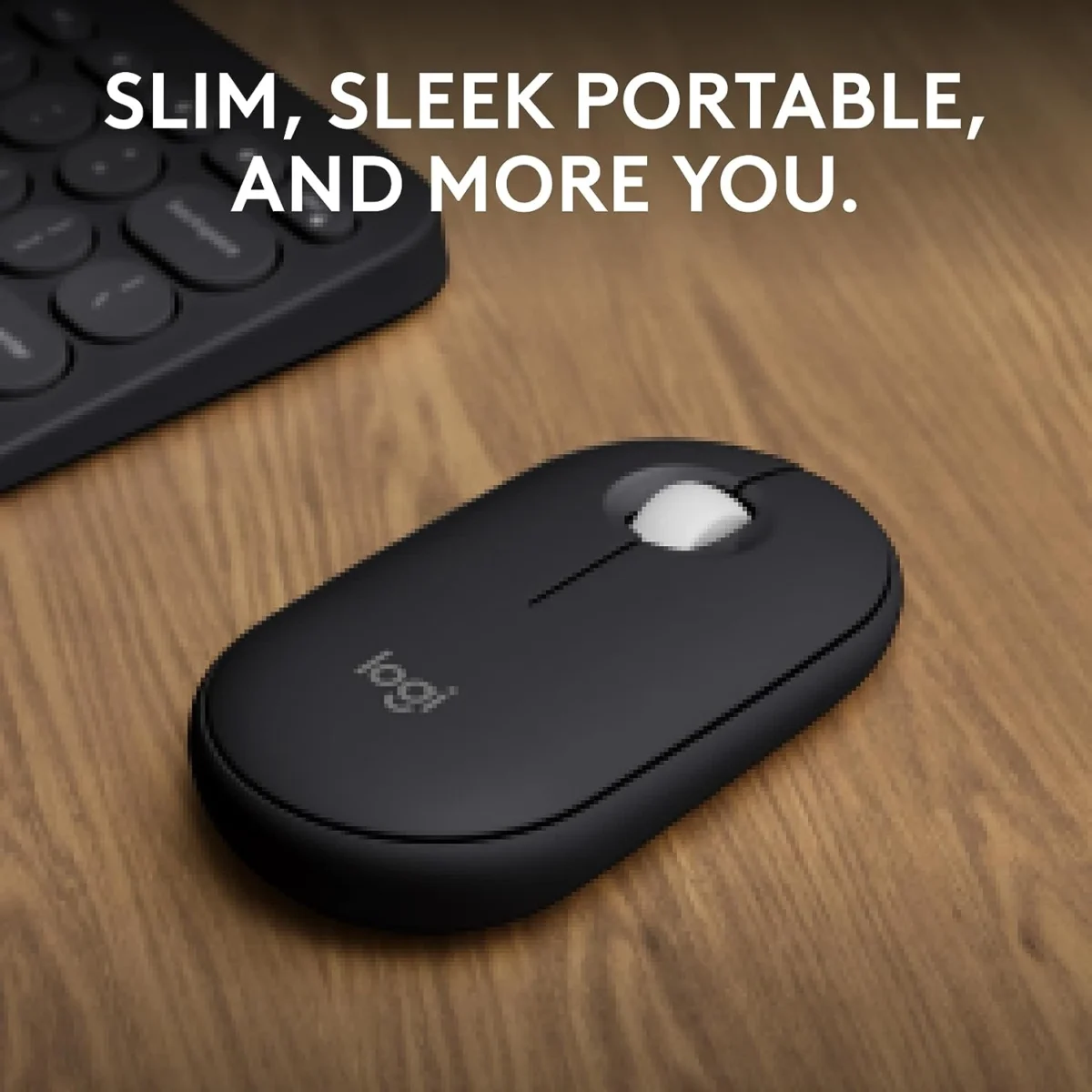 Logitech Pebble Mouse 2 M350s Slim Bluetooth Wireless Mouse (Graphite)