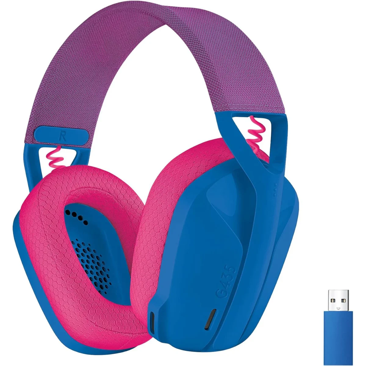 Logitech G435 LIGHTSPEED Wireless and Bluetooth Gaming Headset (Blue)