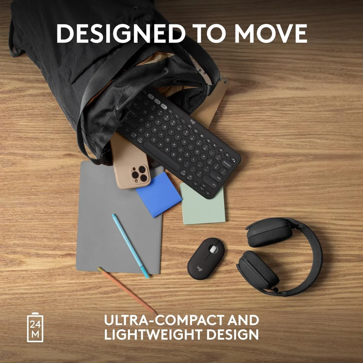 Logitech Pebble Mouse 2 M350s Slim Bluetooth Wireless Mouse (Graphite)