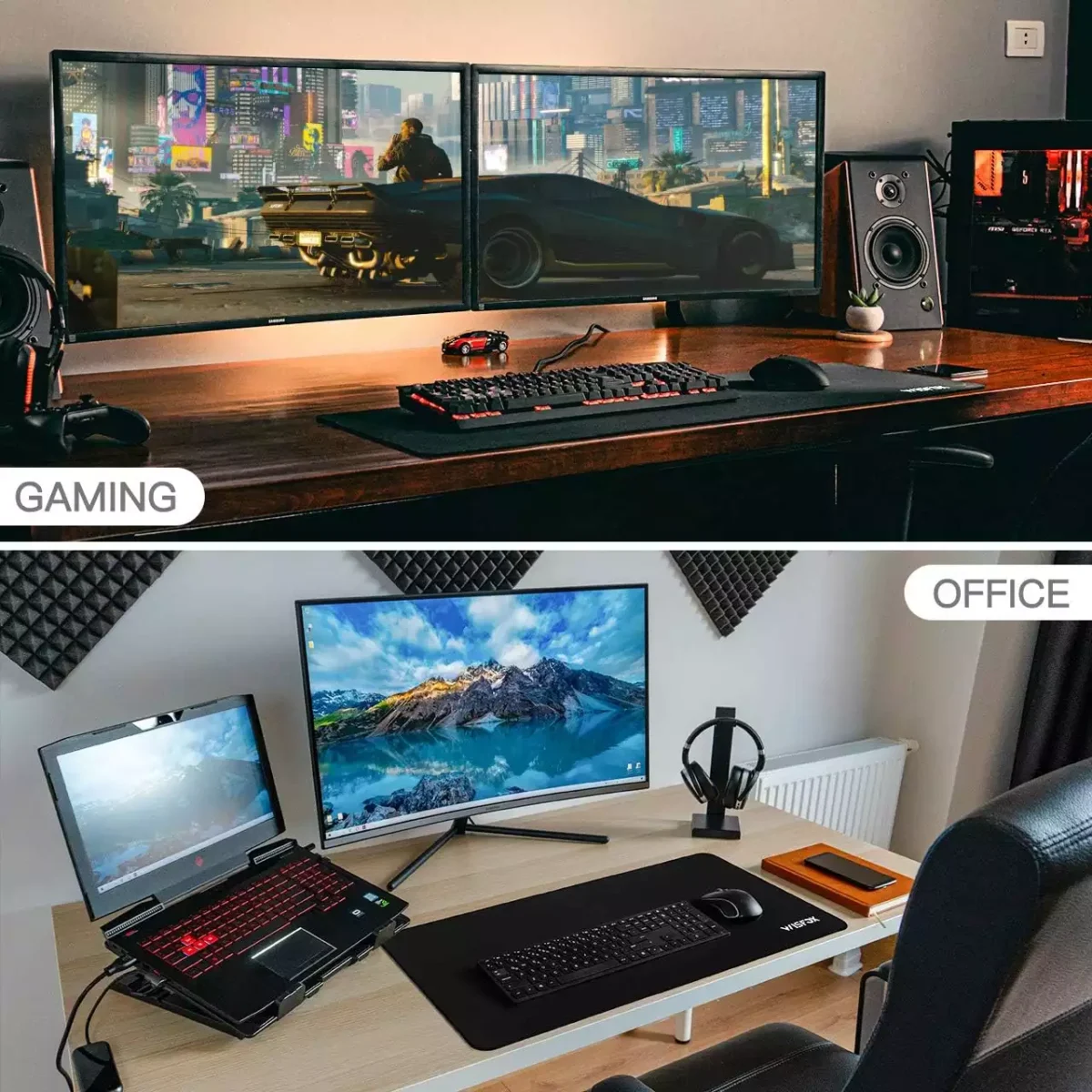 WISFOX Gaming Mouse Pad - Size 900 X 400 X 3 MM