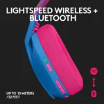 Logitech G435 LIGHTSPEED Wireless and Bluetooth Gaming Headset (Blue)