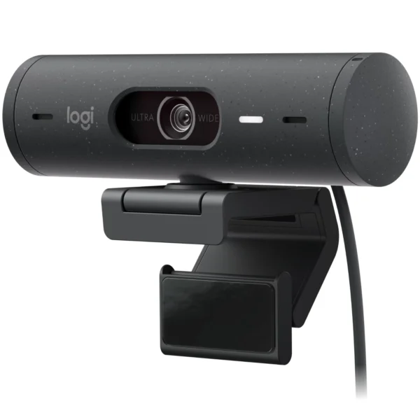 Logitech Brio 500 Full HD Webcam with Auto Light Correction,Show Mode, Dual Noise Reduction Mics (Graphite)