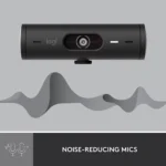 Logitech Brio 500 Full HD Webcam with Auto Light Correction,Show Mode, Dual Noise Reduction Mics (Graphite)
