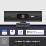Logitech Brio 500 Full HD Webcam with Auto Light Correction,Show Mode, Dual Noise Reduction Mics (Graphite)