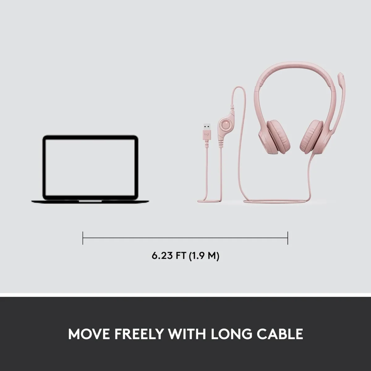 Logitech H390 USB Headset (Rose)