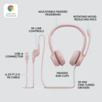 Logitech H390 USB Headset (Rose)