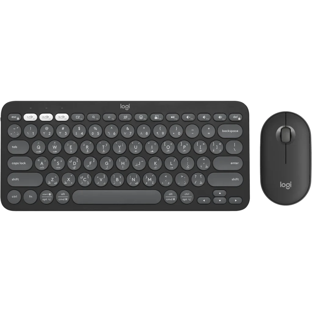 Logitech Pebble 2 Bluetooth KEYBOARD AND MOUSE COMBO (Arabic)