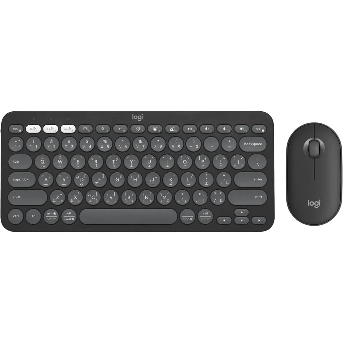 Logitech Pebble 2 Bluetooth KEYBOARD AND MOUSE COMBO (Arabic)