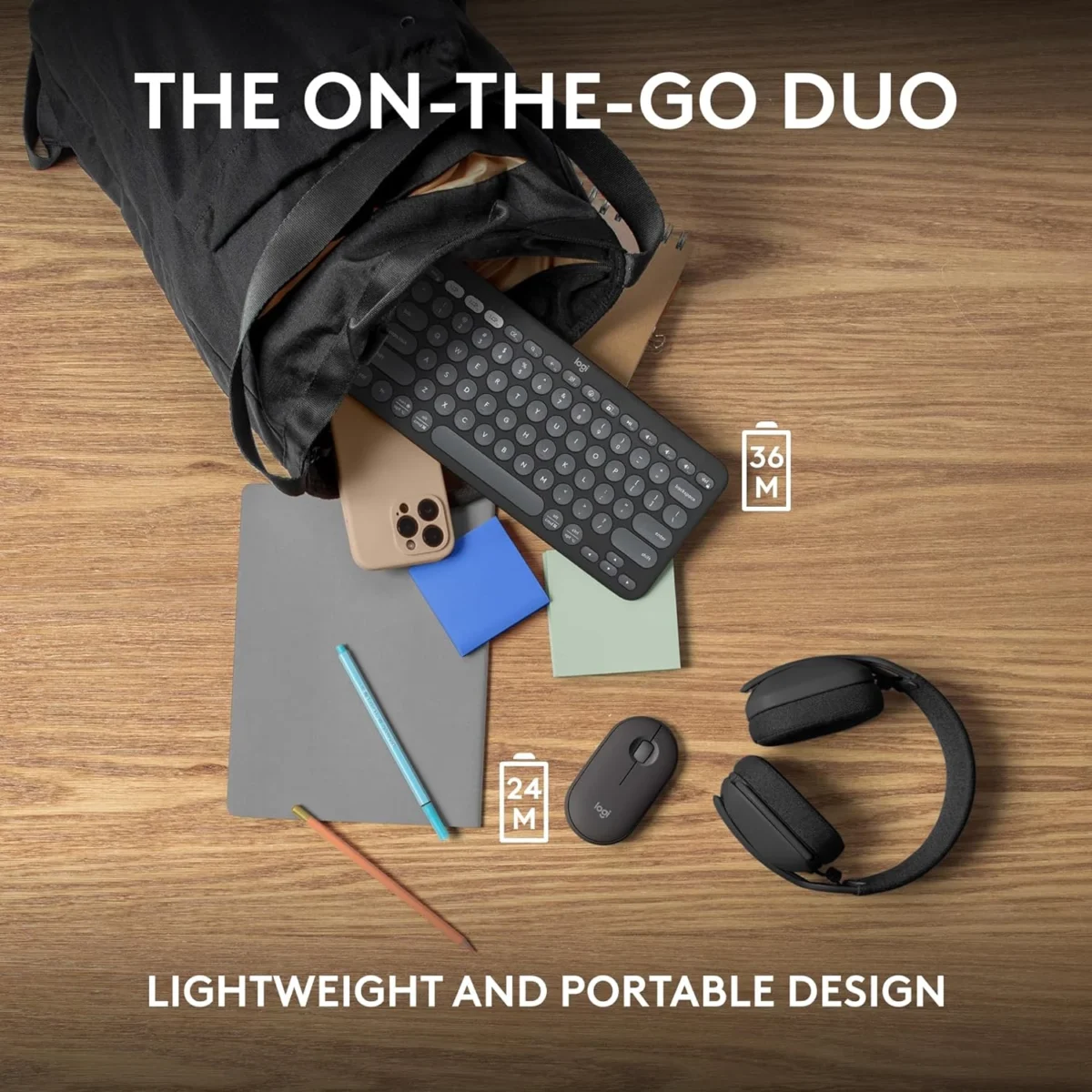 Logitech Pebble 2 Bluetooth KEYBOARD AND MOUSE COMBO (Arabic)
