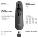 Logitech R500s LASER PRESENTATION REMOTE (Graphite)