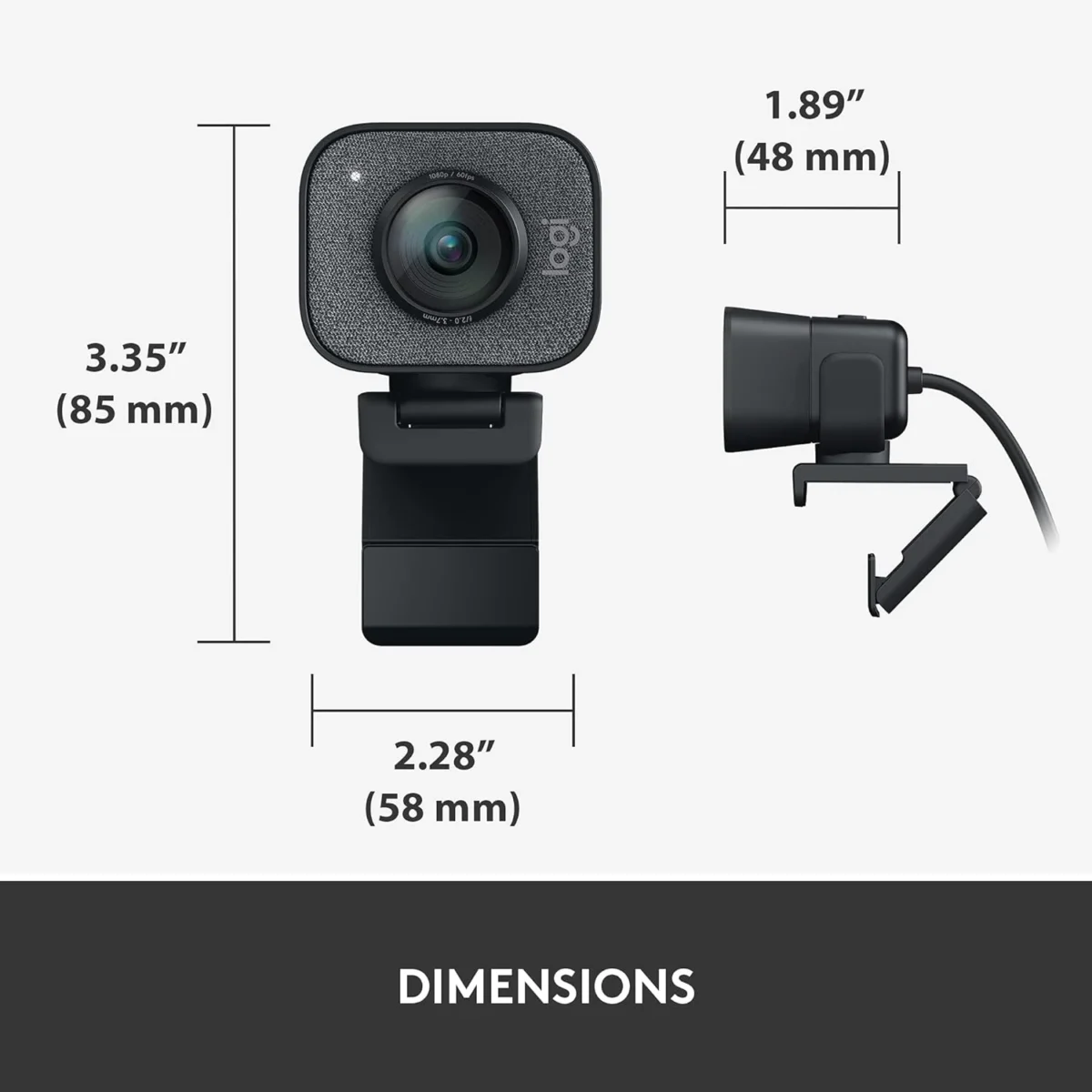 Logitech StreamCam Premium Webcam for Streaming and Content Creation Full HD 1080p 60 fps