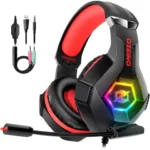 Ozeino GM6 RGB Gaming Headset - Stereo Sound (Red)