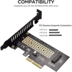 M.2 NVME SSD to PCIe 3.0 x4 Adapter, M.2 2280 2260 2242 2230 SSD to PCIe 3.0 x4 Host Controller Expansion Card