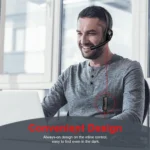 NUBWO HW02 USB Headset with Microphone Noise Cancelling &Audio Controls, Super Light (Stereo)
