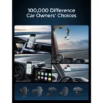 LISEN Car Cell Phone Holder Mount, Universal Phone Holder Mount for Car Vent, Hands Free&No Blocking, Dash Car Phone Holder Mount for Dashboard Air Vent Windshield Fit All 4''-7'' iPhone Android