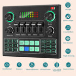 V9 Audio Interface, Sound Card with Voice Changer