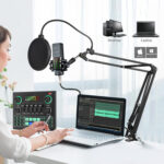 V9 Audio Interface, Sound Card with Voice Changer