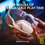 Logitech G435 LIGHTSPEED Wireless and Bluetooth Gaming Headset (White)