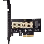 M.2 NVME SSD to PCIe 3.0 x4 Adapter, M.2 2280 2260 2242 2230 SSD to PCIe 3.0 x4 Host Controller Expansion Card