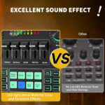 V9 Audio Interface, Sound Card with Voice Changer
