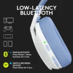 Logitech G435 LIGHTSPEED Wireless and Bluetooth Gaming Headset (White)