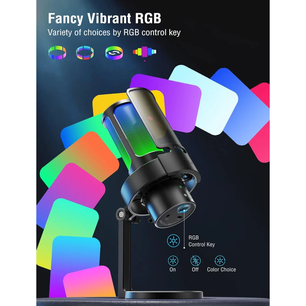 FIFINE A8 Plus AmpliGame USB Condenser Gaming Microphone