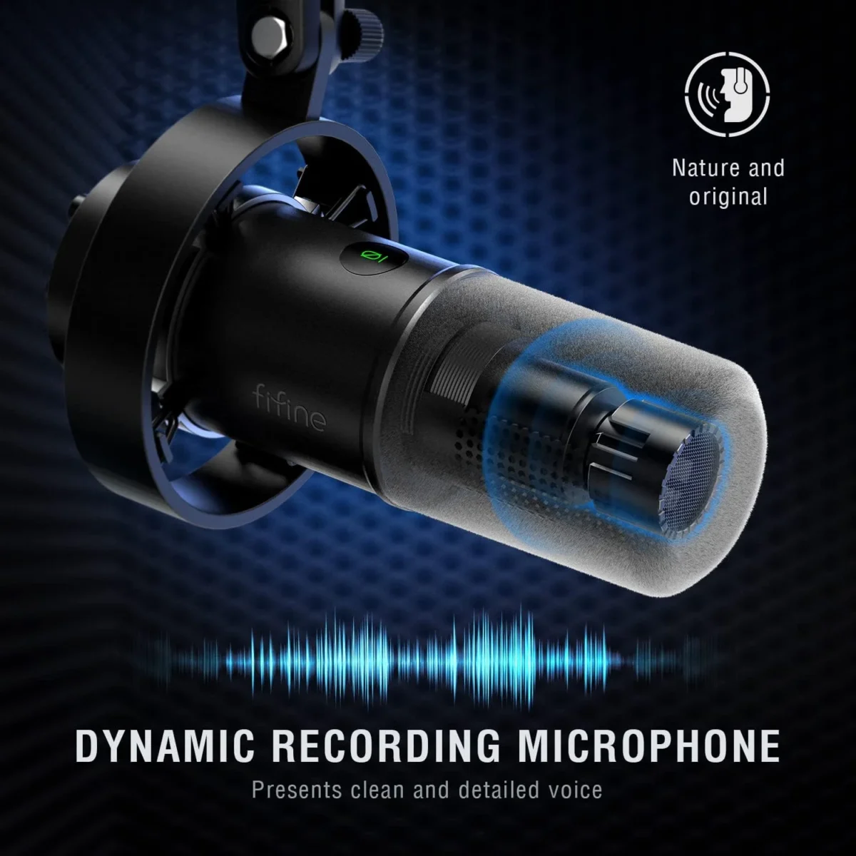 FIFINE K688 Dynamic Podcast Microphone XLRUSB