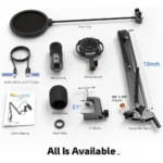 FIFINE T669 Studio Condenser USB Microphone Computer PC Microphone Kit