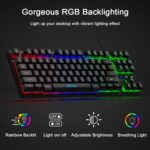 MFTEK Rainbow TKL Gaming Keyboard