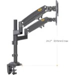 NB North Bayou H180 Dual Monitor Desk Mount Stand Full Motion Swivel - 2 Screens up to 32 - Load Capacity 12 Kg for Each Monitor