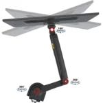NB North Bayou H180 Dual Monitor Desk Mount Stand Full Motion Swivel - 2 Screens up to 32 - Load Capacity 12 Kg for Each Monitor