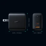 AUKEY PA-B3 65W USB C GaN PD Charger (White)