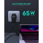 AUKEY PA-B3 65W USB C GaN PD Charger (White)