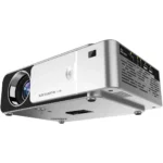 T6 Video projector 2000ANSI Lumens 1280P LCD Technology Mini Portable HD Theater Projector, Android Version, Support HDMI, AV, VGA, USB (Silver)