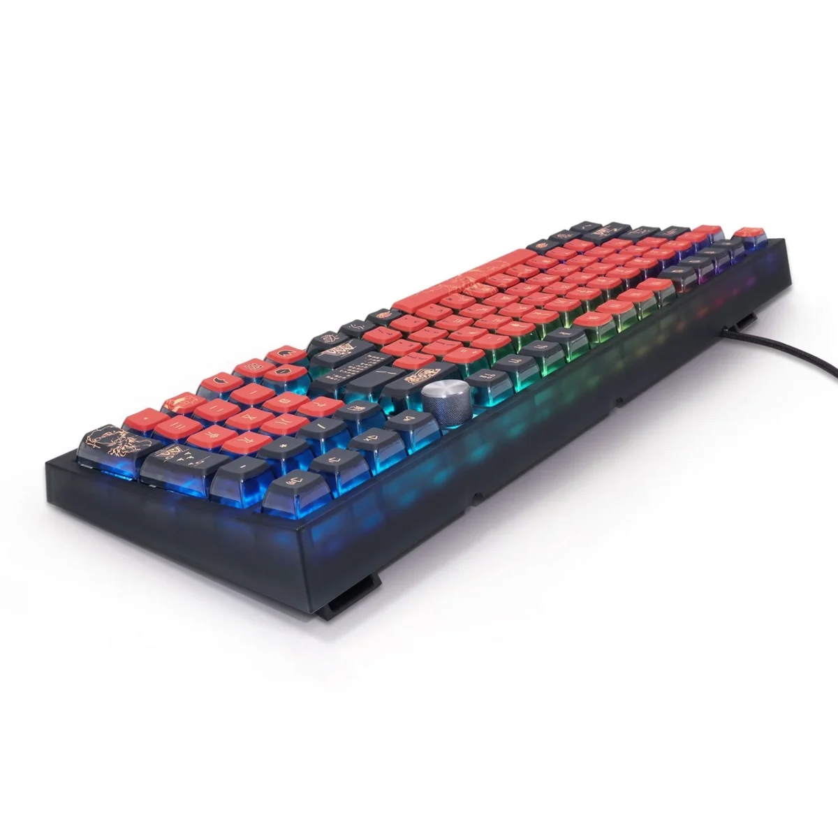 SKYLOONG GK980 Nine-Tailed Fox RGB Gaming Keyboard - Gateron Optical Red Switch