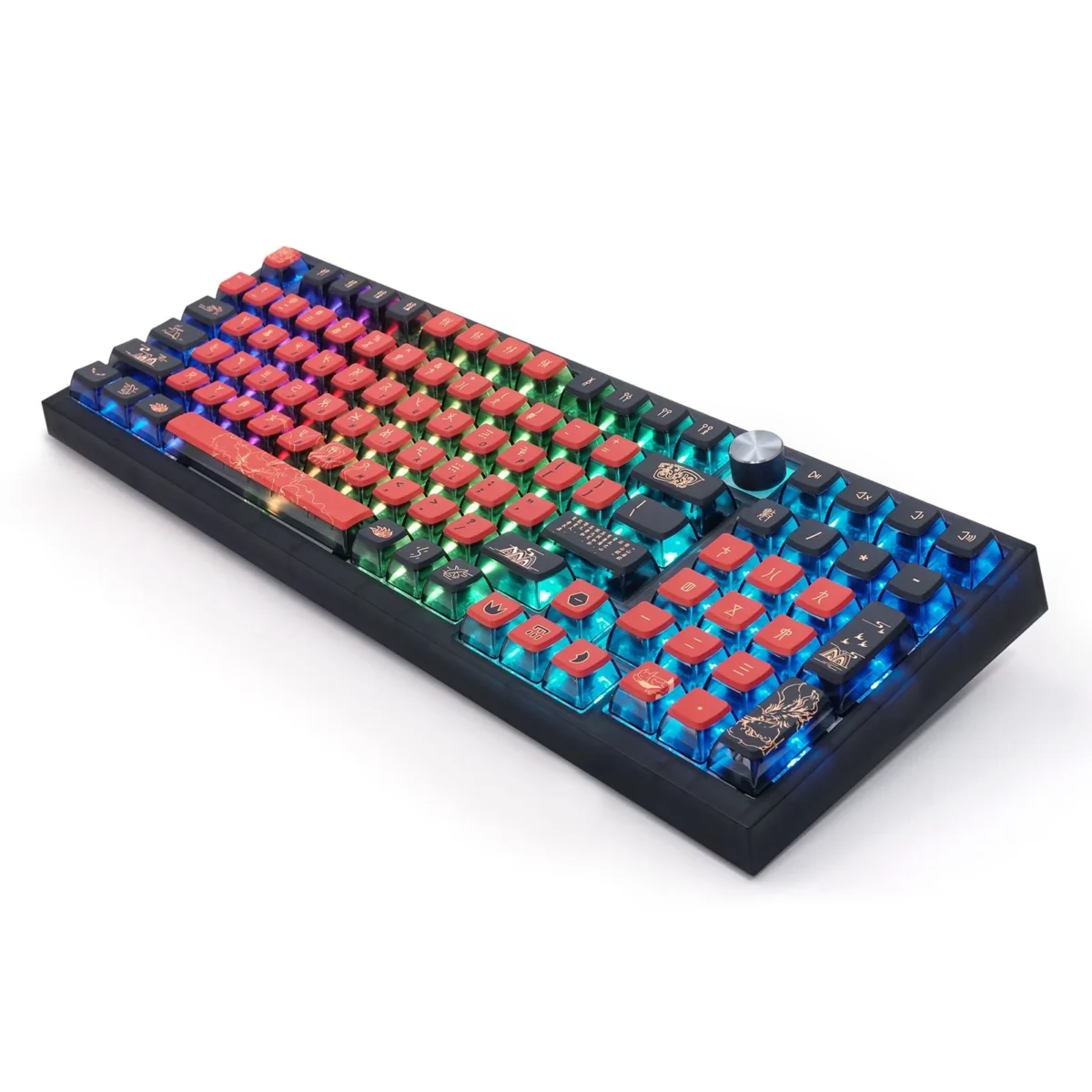SKYLOONG GK980 Nine-Tailed Fox RGB Gaming Keyboard - Gateron Optical Red Switch