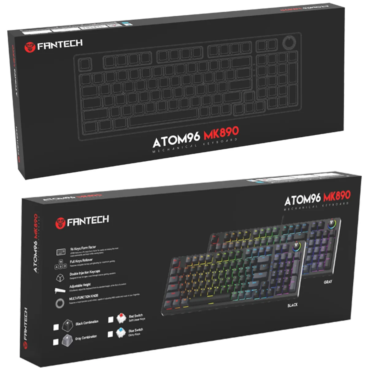 FANTECH ATOM96 MK890 RGB Mechanical Gaming Keyboard