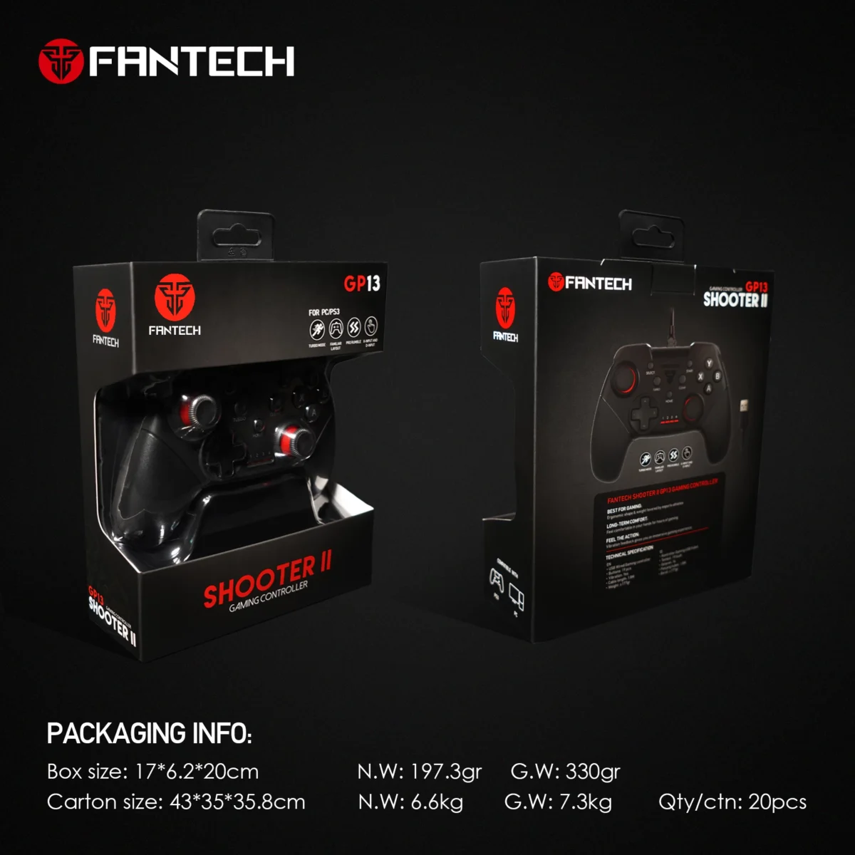 FANTECH GP13 Shooter II USB Gaming Controller