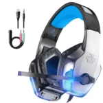 HUNTERSPIDER V-4 Gaming Headset - Stereo Sound (Blue)