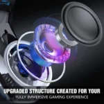 HUNTERSPIDER V-4 Gaming Headset - Stereo Sound (Blue)