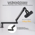 MAONO BA92 Low Profile Microphone Arm, Mic Boom Arm with Cable Management Channels, Desk Clamp, Versatile Mounting, and Fully Adjustable, Heavy Duty Microphone Stand