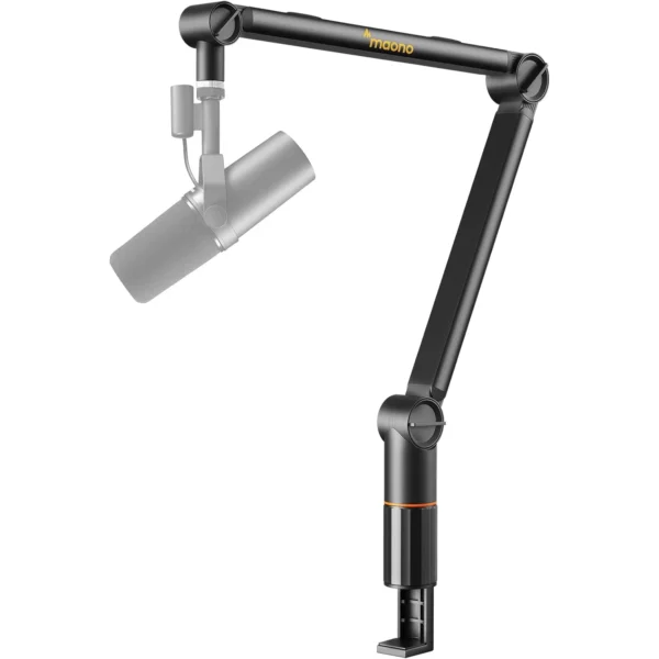 Maono BA90 Microphone Boom Arm, [ Sturdy & Stable] [Adjustable 360°]Rotatable Mic Boom Arm Stand with 38 to 58 Adapter, Heavy Duty Microphone Stand