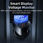 Remax RCC232 QC+PD 3.0 45W Double-ended super fast charge 5.5A Digital Display