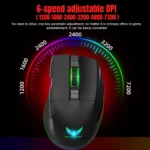ZERODATE G26 TERMINATOR Gaming Mouse - Optical Sensor 7,200 DPI - Polling Rate 1000Hz - 8 Buttons