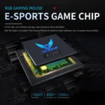 ZERODATE G26 TERMINATOR Gaming Mouse - Optical Sensor 7,200 DPI - Polling Rate 1000Hz - 8 Buttons